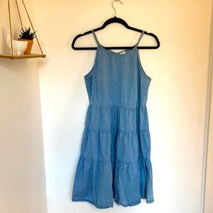 Denim tank dress